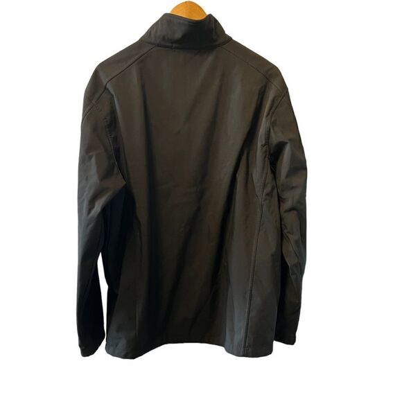 COAL HARBOUR Black Fleece Lined Lightweight Zip Up Rain Fall Jacket XL - Picture 3 of 8